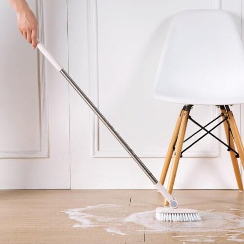 OHTERHOUSE Cleaning Brush Dust Cleaner Extension Type Scrubber Long Handle Cleaning Tools Bathroom Bathtub Toilet Floor Cleaner