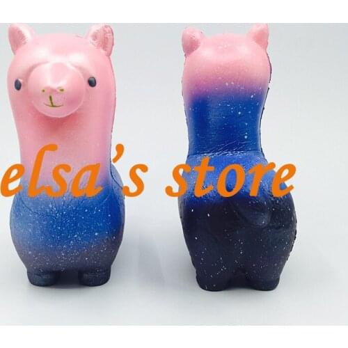 Squishies Wholesale 10pcs Kawaii Squishy Cute Animal Alpaca Slow Rising Squishy with Packages Squeeze Toys Kids Gift Straps