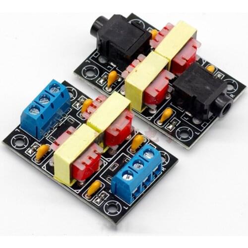 Stereo Audio Isolator Common Ground Anti-interference Signal Noise Filter Computer Audio Current Sound Canceller