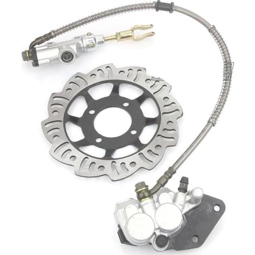 1Set Motorcycle Rear brake caliper upper and lower pump disc brake assembly kit For 50 70 90 110CC ATV Dirt-Bike Scooter Moped