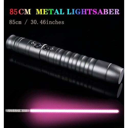 85cm Lightsaber Light Saber Force Lighting Heavy Dueling Sound Foc Lock Up Metal Handle Knife Sword Weapon Outdoor Cosplay Toys