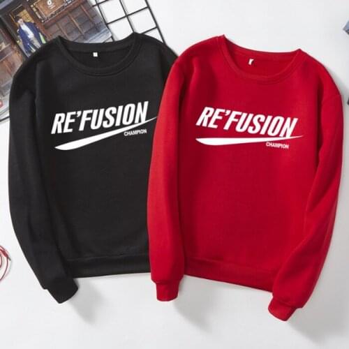 Loose Male Ladies Long Sleeve Velvet Pullover Hoody round Neckline Dress Pullover Printed Mens and Womens Wholesale Fat