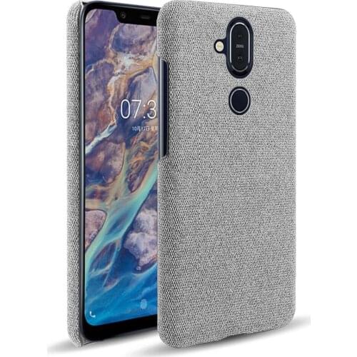 Cloth Cases For Nokia 8.1 7.1 Plus Case X7 Slim Retro Cloth Hard Cover For Nokia 8.1 7.1plus TA-1099, TA-1113, TA-1115, TA-1131