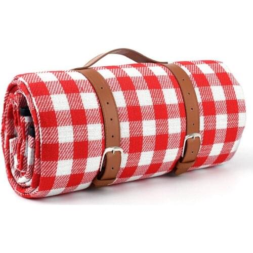 Outdoor Travel Picnic Mat Soft Comfortable Thickened Lattice Foldable Waterproof Moisture-Proof Mats Camping Beach Blanket