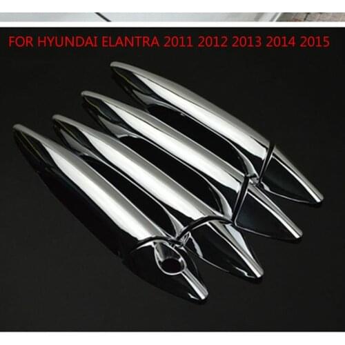 High-quality ABS Chrome Door Handle Cover For HYUNDAI ELANTRA 2011 2012 2013 2014 2015 Car-styling Car-covers