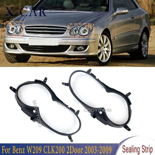 X-CAR Headlight Sealing Strip Gasket Waterproof Strip Car Parts Left Right For Benz W209 CLK200 CLK320 CLK350 2Door 2003-2009