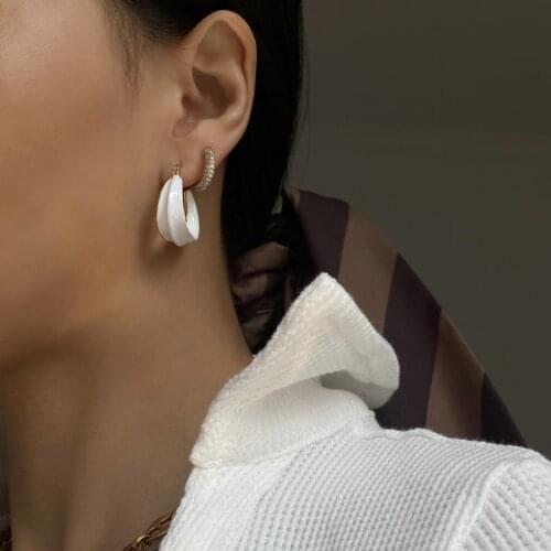 2021 Dazan Wholesale Little Girls Earrings Fish Led Silver Jewelry 925 Silver Hoop Earrings Indian Ethnic Style For Women