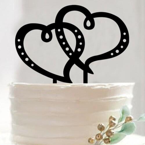 100pcs/lot Creative LOVE design wedding cake inserted card Wedding Cake Topper Party Cake Decorations