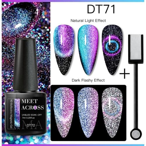 Mtssii 3Pcs/set Cat Eye Series Nail Gel Polish 6ml Nail Art Design Manicure Semi Permanent Gel Hybrid Varnish Need Magnet Stick