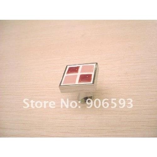 24pcs lot free shipping Wine red mosaic porcelain decorative drawer knobs
