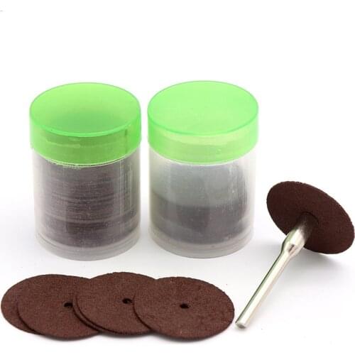 36PcsCutting Disc Resin Fiber Cut Off Wheel 2.35/3.2mm Shank For Rotary Power Grinding Mandrels Metal Grinder Circular Saw Blade