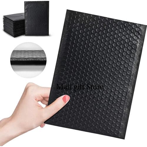 50pcs Black Mailer Poly Pearl Envelope Bag For Bubble Envelope Mailer Office Packaging Padded Envelopes For Self Bag Shipping