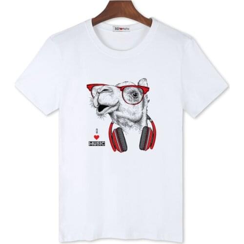 BGtomato Love music tshirt Cool animal printing t shirt men fashion camel streetwear hip hop t shirt gothic oversized t shirt