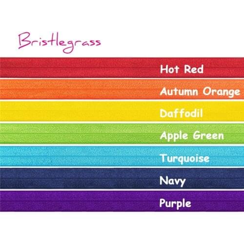 BRISTLEGRASS 7 Yard Rainbow Combo 3/4" 20mm Shiny Fold Over Elastics FOE Spandex Satin Band Baby Headband Tutu Dress Sewing Trim