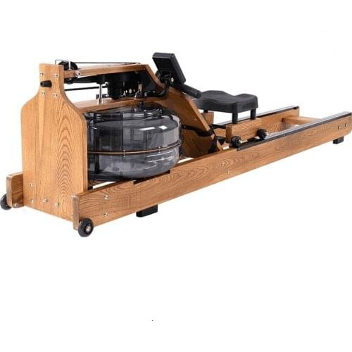 Household Solid Wood Water Resistance Rowing Machine Commercial Liquid Resistance Row Machines Gym Special Aerobic Exercise