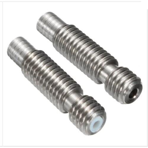 DuoWeiSi 3D Printer Parts 1Pc 2 Type M6X25 Extruder Accessory 1.75mm Thread Nozzle Throat For 3D Printer