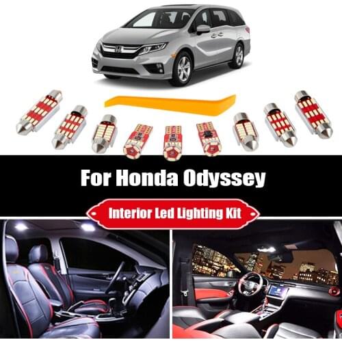 For Honda Odyssey 1995-2020 Canbus Vehicle Led Interior Map Dome Door Light License Plate Lamp Car Light Auto Accessories