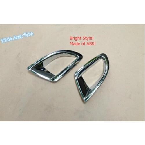 For Mazda 3 AXELA Hatchback 2014 2015 2016 ABS High Quality Chrome Rear Fog Light Lamp Protective Cover Trim 2 Pcs