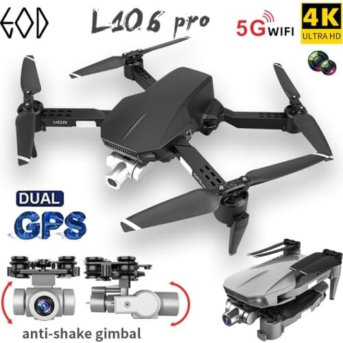 L106PRO GPS Drone 4K HD Camera Professional Aerial Photography RC Foldable Quadcopter Two-Axis Anti-Shake Gimbal 1200m