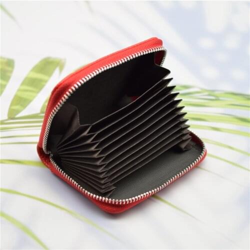 Bank/ID/Credit Card Holder Wallet Women/men Red/black/blue/pink/coffee/brown Female Business Card Holder PU Leather Card Case