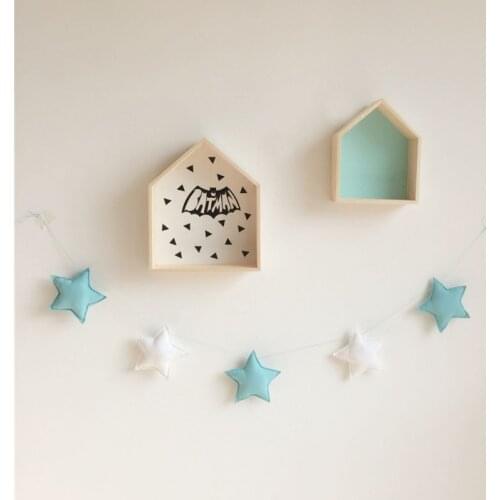 Nordic Style Little Stars Beaded Handmade Hanging Wall Decorative Kids Room Baby Nursery For Children Gifts
