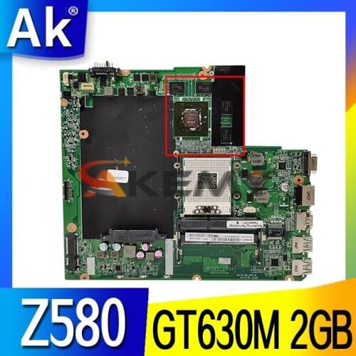 11S90001736 31LZ3MB01D0 DALZ3AMB8E0 For Lenovo IdeaPad Z580 Laptop Motherboard HM76 DDR3 GT630M 2GB