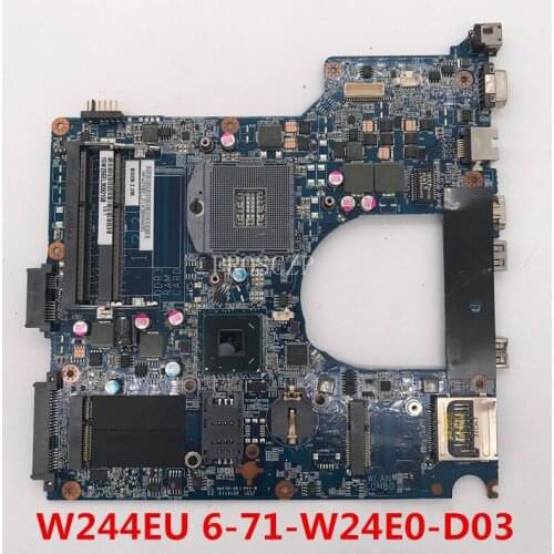 Free shipping For W244EU W244EUMB-0D Laptop motherboard 6-71-W24E0-D03 working well