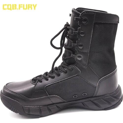 2021 new Spring high help breathable combat male special forces fans tactical desert climbing marine training Martin boots men