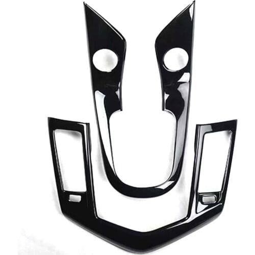 2Pcs/set Car Central Console Frame Cover Stickers For Chevrolet Cruze 2009-2013 2015 MT Auto Accessory