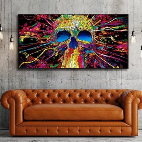 Full square/round Diamond Embroidery SKulls Large Size Cartoon Graffiti 5d DIY Diamond Painting Mosaic Rhinestones Home Decor