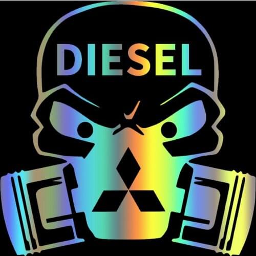 S51460# Various Sizes/Colors Car Stickers Vinyl Decal DIESEL ONLY DIESEL Fuel Motorcycle Decorative Accessories Creative