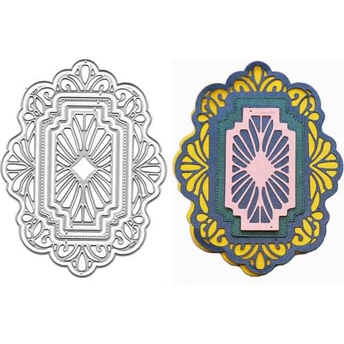 Embossing Stencil Geometric Pattern Cutting Dies Carbon Steel Template Scrapbooking Album CardMaking Decor Fustelle Paper Craft