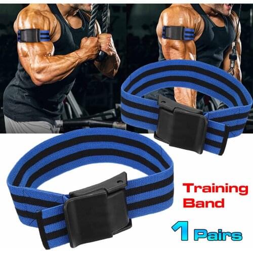 1 Pair BFR Training Fitness Gym Bands Blood Flow Restriction Occlusion Bandage Sports Exercise Bodybuilding Biceps Bands Belts