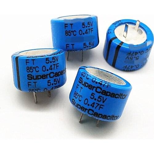 1pcs FT Series FT0H474ZF 5.5V 0.47F Energy Storage Memory Power Supply 5.5V0.47F capacitance