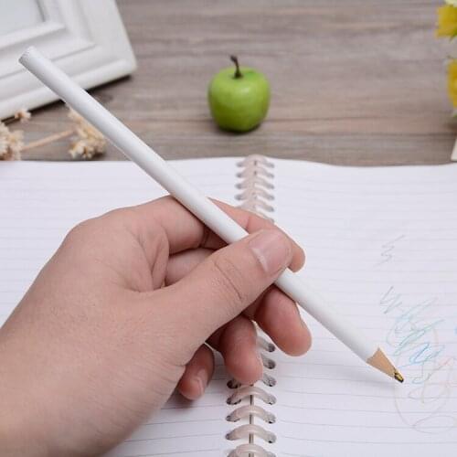 18cm White paint graffiti pen colorful pencils creative wood babysbreath inkfill rainbow pencils stationery free shipping