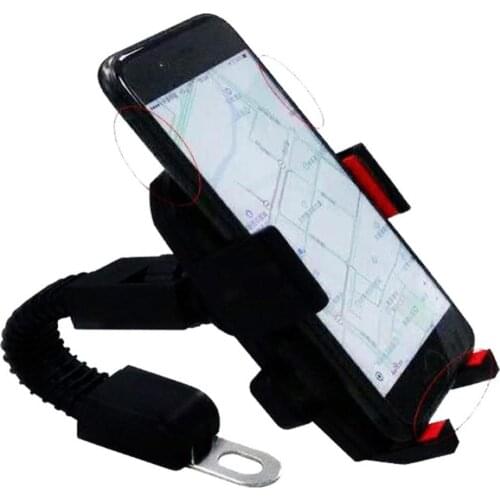 80% Hot Sales Motorcycle Scooter Universal 360 Degree Rotation Rear Mirror Phone Holder Mount