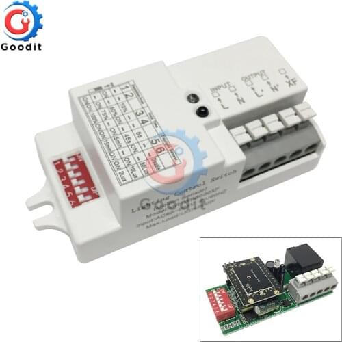 AC 220V-240V/50Hz Microwave Radar Sensor Switch Body Motion Detector For LED Light Sensors Switches