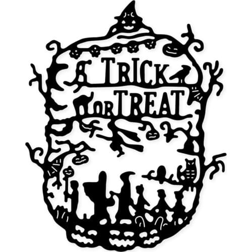 Trick or treat alphabet Happy Halloween 2021 New metal cutting diy photo album scrapbook card making embossing decoration mold