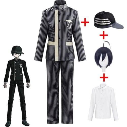 Anime Costumes Danganronpa Saihara Shuichi Cosplay Costume Adult Halloween Carnival Funny Mens Suit Uniform