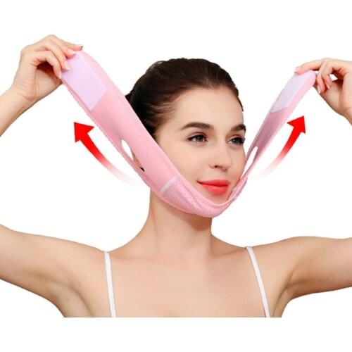 Comfortable Soft Useful Sleep Thin Face Artifact Portable Breathable V Face Artifact Elastic And Sturdy V Face Bandage