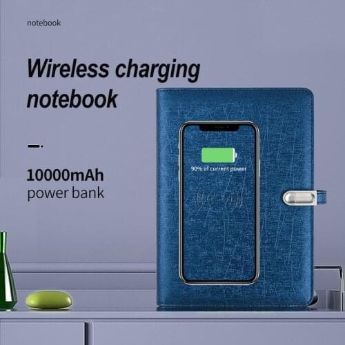 Business Meeting Notebook Wireless Charging Loose-leaf Notebook Smart Note Book Personalized Notebooks With Power Band