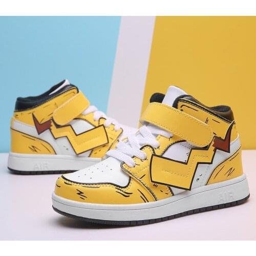 Children shoes 2021 autumn and winter high-top middle Children boys shoes childrens sports shoes board shoes basketball shoes