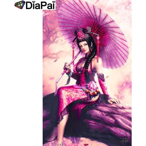 DIAPAI 100% Full Square/Round Drill 5D DIY Diamond Painting "Umbrella beauty" Diamond Embroidery Cross Stitch 3D Decor A19493