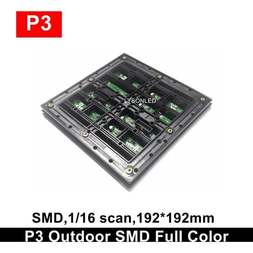 HD Outdoor SMD P3 RGB LED Panel Module Full Color Video Wall Modular 64x64 Pixels