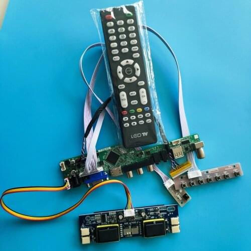 Kit for LTM190M2 Display 4 lamps 1440x900 Screen Panel Remote Audio HDMI Controller Board 30pin monitor VGA AV TV USB LVDS 19"
