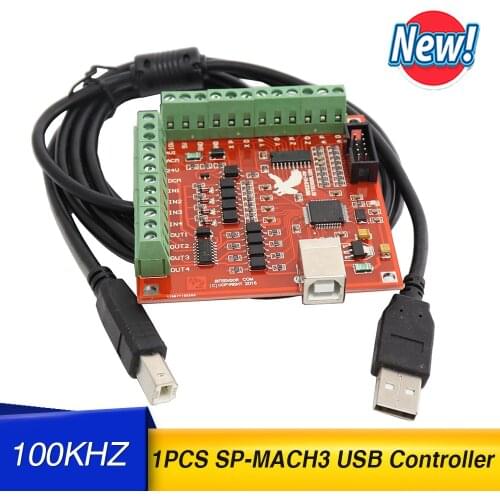For stepper motors CNC USB SP-MACH3 100Khz Breakout Board 3 Axis Interface Driver Motion Controller Suitable