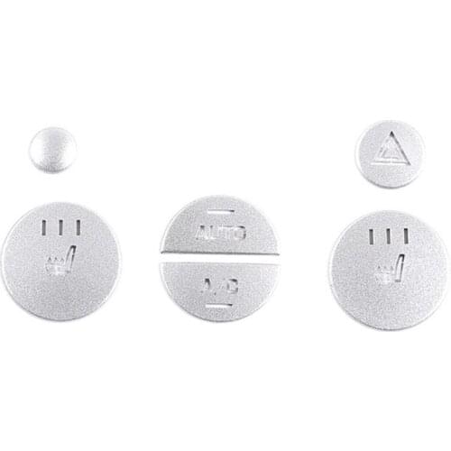 Car Central Control Button Sticker Trim Cover for Land Rover Range Rover Evoque 2012-2018