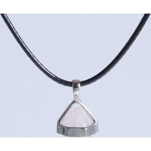 New Fashion Charms Natural Crystal Stone Hexagon Shape Pendant Necklace Jewelry DZ0112g