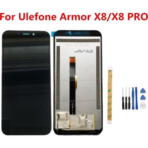 New Original For Ulefone Armor X8/X8 Pro 5.7inch LCD Display + Touch Screen Digitizer Assembly Replacement Glass Panel