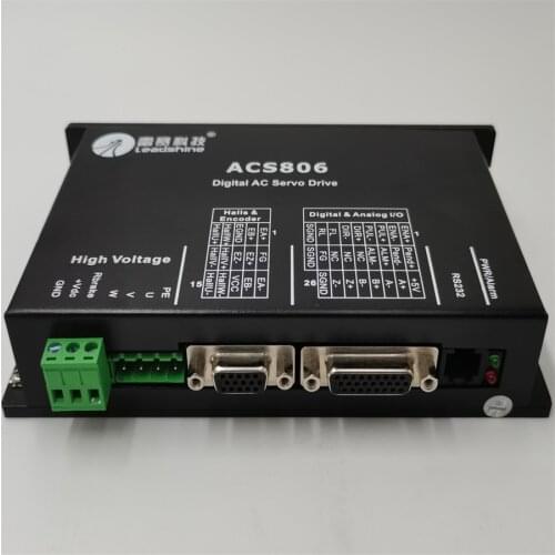 Wholesale 3 pcs a lot Leadshine AC servo drives ACS806 work 48- 80 VDC Out 0A to18A Fit ACM604V60-2500 Brushless servo motor